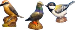 画像1: 根付３種組　身近な鳥Ｎｏ．３